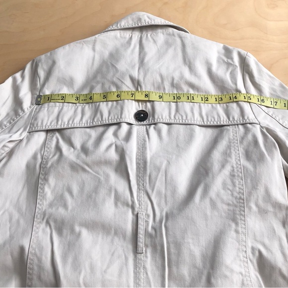 GAP Slick Rock Trench Coat Beige Double Breasted Medium Cotton Belted Outwear. - Picture 11 of 11